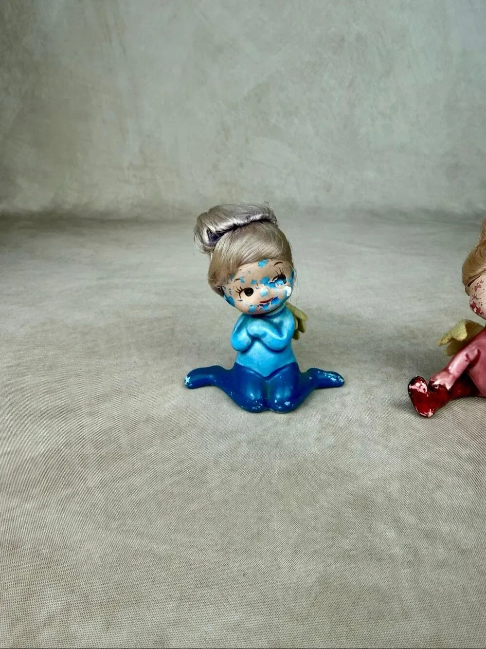 Vintage Pixie Elf Angel Figurines READ Rare 1970s